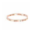 BG308RGP B.Tiff 8-Stone High Polish Rose Gold Bangle Bracelet