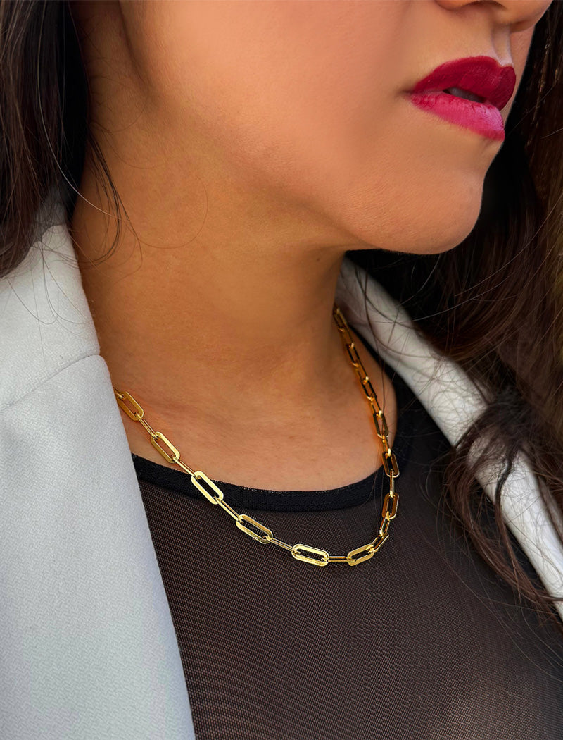 ESSENTIAL Medium Link Chain Necklace | Sterling Silver