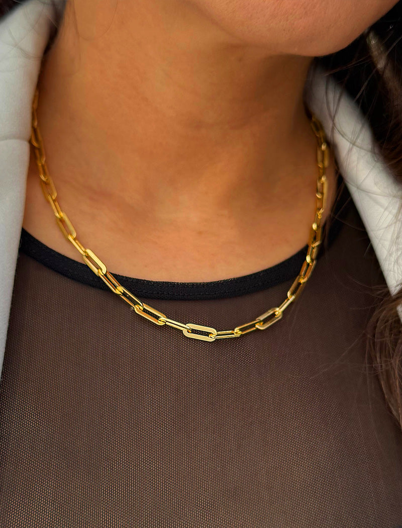 ESSENTIAL Medium Link Chain Necklace | Sterling Silver