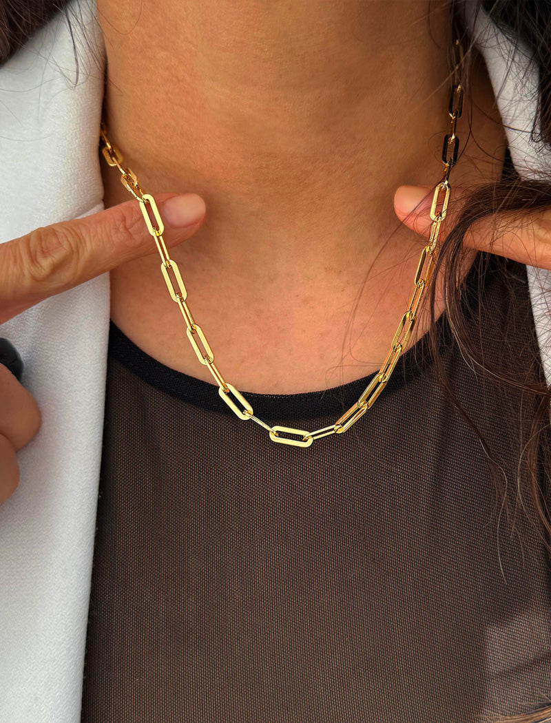 ESSENTIAL Medium Link Chain Necklace | Sterling Silver