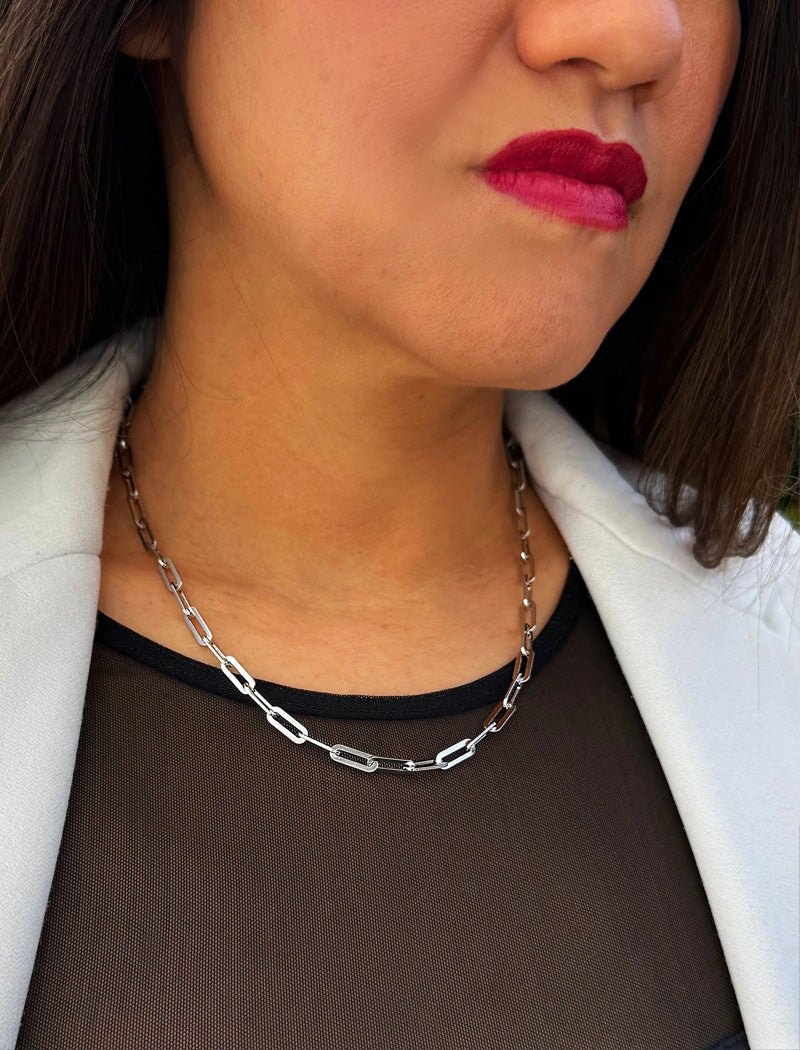 ESSENTIAL Medium Link Chain Necklace | Sterling Silver