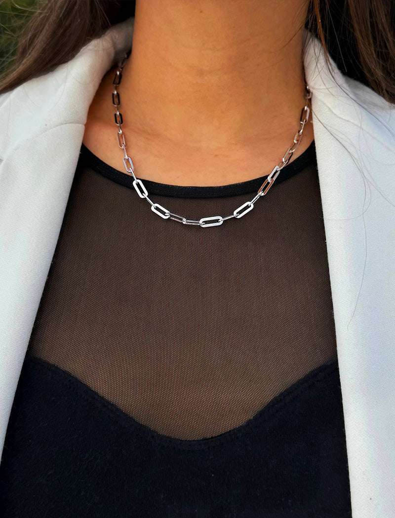 ESSENTIAL Medium Link Chain Necklace | Sterling Silver