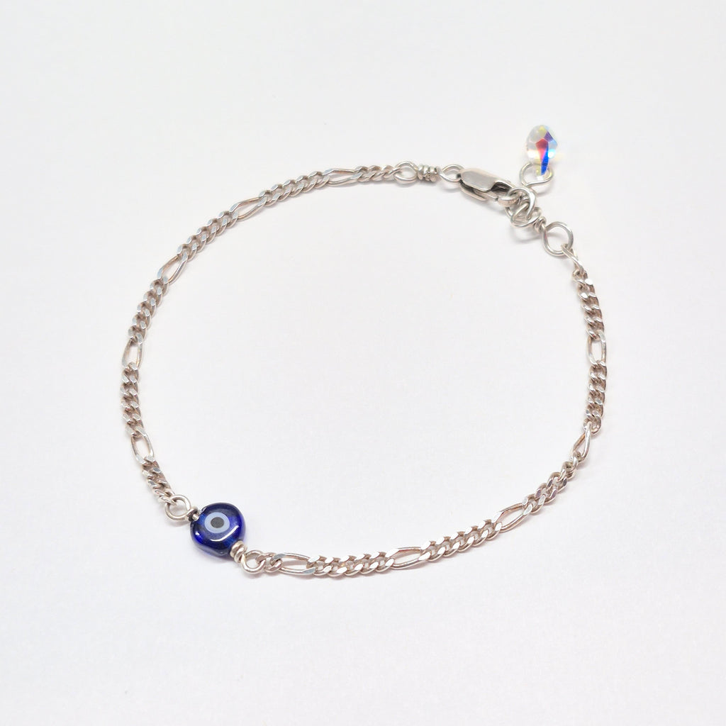 Evil Eye Bracelet w Swarovski Clasp